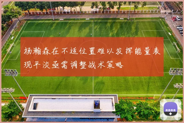 杨瀚森在不适位置难以发挥能量表现平淡亟需调整战术策略